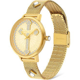 Police Gold Stainless Steel Dress Watch
